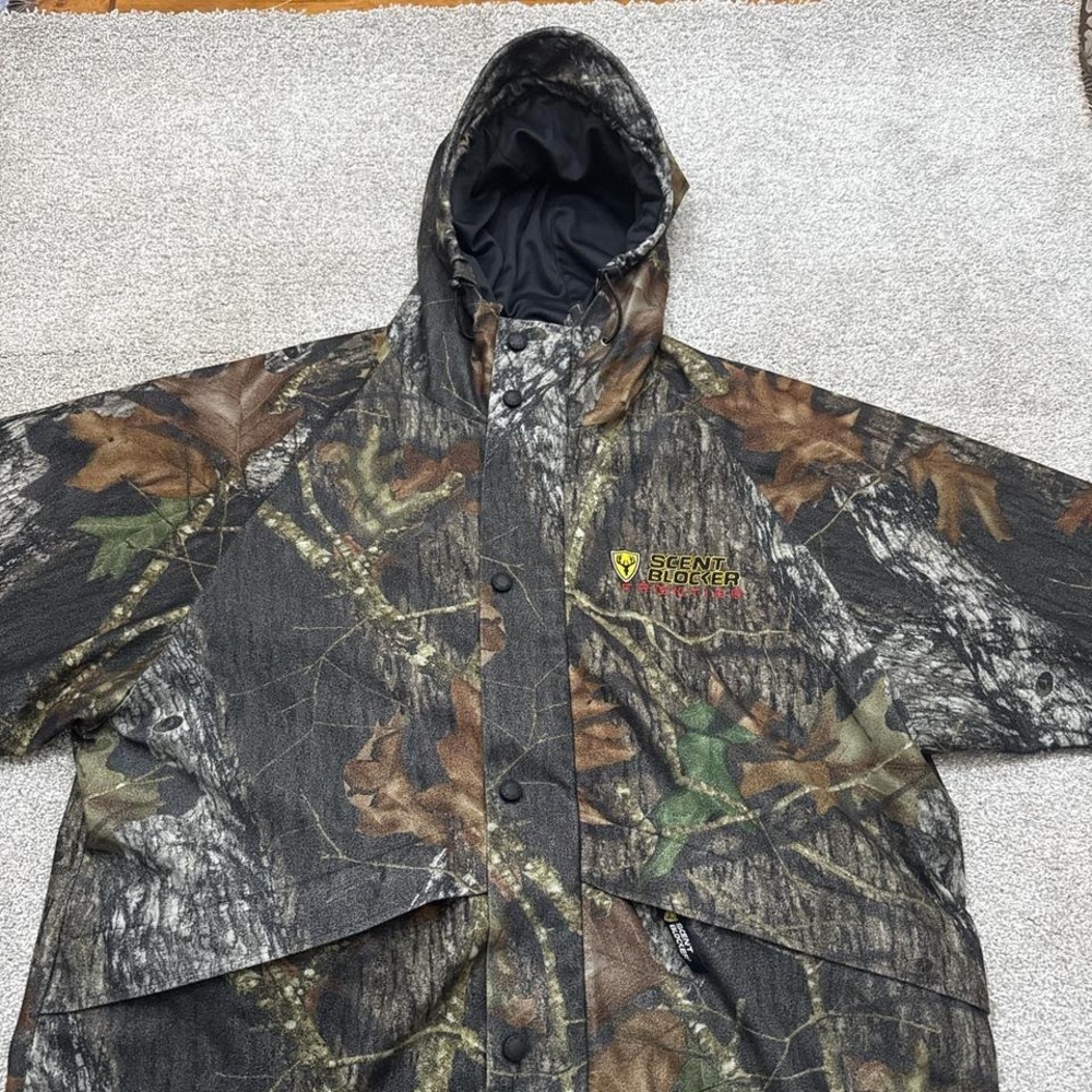Scent Blocker Plus Frontier Hooded Camo Jacket Large - Picture 2 of 8